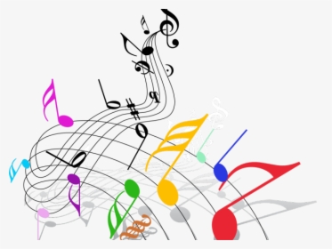Music Notes Clipart Colorful Music - Colorful Music Notes Png, Transparent Png, Transparent PNG