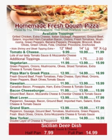 Fresh Dough Pizza - Fast Food, HD Png Download, Transparent PNG