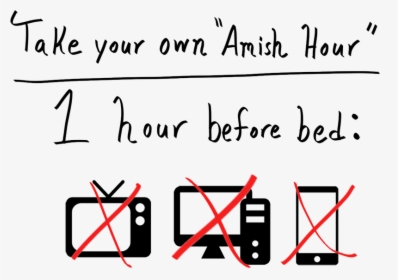 Take An Amish Hour - Handwriting, HD Png Download, Transparent PNG