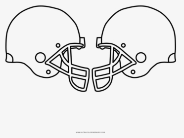 Football Helmets Coloring Page Ultra Pages Helmet Printable - Printable Football Helmets Coloring Pages, HD Png Download, Transparent PNG