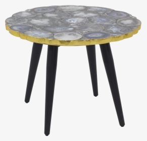 Silver Agate Stone Table - End Table, HD Png Download, Transparent PNG