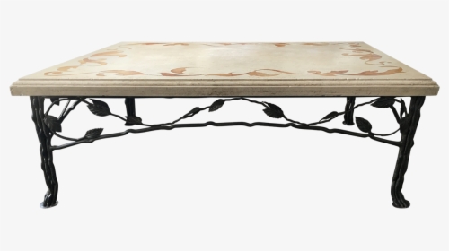 Viyet Designer Furniture Tables Ironies Stone Coffee - Wrought Iron Iron And Stone Coffee Table, HD Png Download, Transparent PNG
