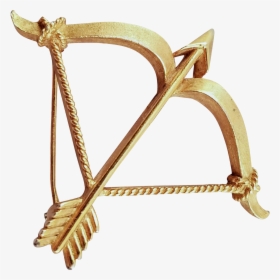 Gold Cupids Bow And Arrow, HD Png Download, Transparent PNG