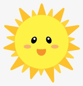 Sun Illustration, Beach Clipart, Background Clipart, - Cute Sun Clipart, HD Png Download, Transparent PNG