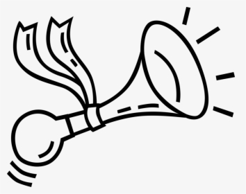 Vector Illustration Of Bicycle Air Horn With Christmas - Line Art, HD Png Download, Transparent PNG