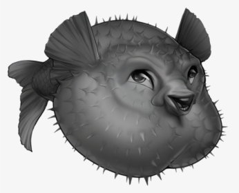 Transparent Puffer Fish Png - Pufferfish Png, Png Download, Transparent PNG