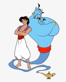 Aladdin And Genie - Aladdin And Genie Clipart, HD Png Download, Transparent PNG