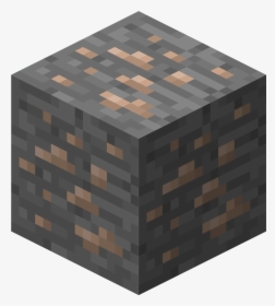 Stone Block Png - Iron Ore Minecraft Png, Transparent Png, Transparent PNG