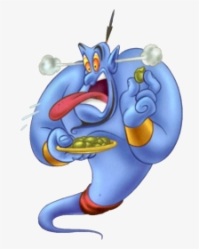 Transparent Spicy Png - Aladdin Genie Eating Food, Png Download, Transparent PNG