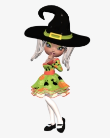 Cookie Clipart Evil - Bonito Brujitas De Halloween, HD Png Download ,  Transparent Png Image - PNGitem