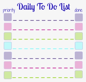 Make Your Own Daily To Do List Sticky Notes With This - Daily To Do List Print Out, HD Png Download, Transparent PNG