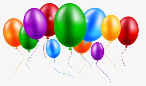 Balloons Colorful Png Clip Art - Happy Birthday Logo Png, Transparent Png, Transparent PNG