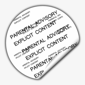 Parental Advisory Stickers Png, Transparent Png, Transparent PNG
