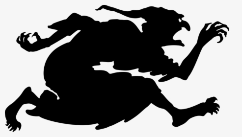 Witch, Woman, Silhouette, Evil, Female, Halloween - Heks Silhouette, HD Png Download, Transparent PNG