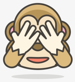 Transparent Evil Emoji Png - Monkey See No Evil Hear No Evil Speak No Evil Silhouette, Png Download, Transparent PNG
