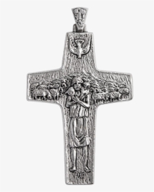 Christian Cross Png Free Background - Cross Of Pope Francis, Transparent Png, Transparent PNG