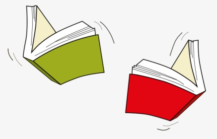 Red And Green Flying Books, HD Png Download, Transparent PNG