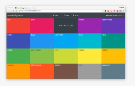 Material-palette - Windows 10 Color Palette, HD Png Download, Transparent PNG