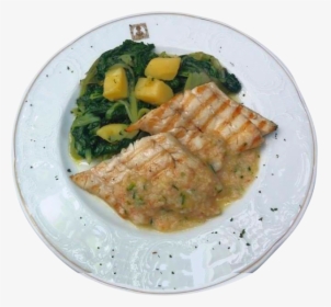 Fish Fry On A Bed Of Arugula - Scaloppine, HD Png Download, Transparent PNG