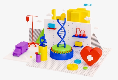Healthcare Illustration By Pinch Studio - Construction Set Toy, HD Png Download, Transparent PNG