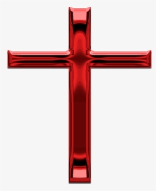 Picture Of A Red Cross - Red Christian Cross Png, Transparent Png, Transparent PNG