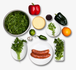 Chorizo Arepas With Arugula & Orange Salad - Breakfast Sausage, HD Png Download, Transparent PNG