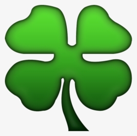 Four Leaf Clover Emoji Png, Transparent Png, Transparent PNG