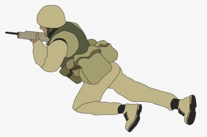 Soldier - Clipart - Soldier Cartoon Transparent Background, HD Png Download, Transparent PNG