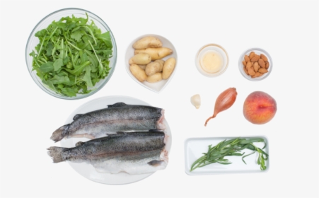 Seared Trout With Peach And Arugula Salad - Pacific Sturgeon, HD Png Download, Transparent PNG
