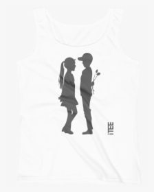 Loving Boy And Girl Ladies Missy Fit Ringspun Tank - Boy Girl Love Clip Art, HD Png Download, Transparent PNG