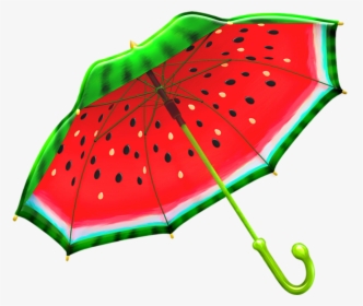 Watermelon Umbrella, Umbrella, Red And Green, Rain - Watermelon Umbrella Png, Transparent Png, Transparent PNG