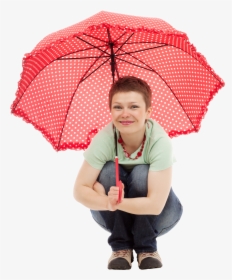 Girl With Umbrella Png - Women With Umbrella Png, Transparent Png, Transparent PNG