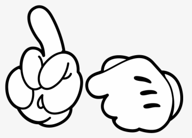 Mickey Mouse Hand Clipart - Transparent Cartoon Hands Png, Png Download, Transparent PNG