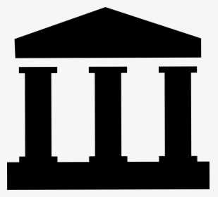 Clip Art Building With Columns - Three Pillars Icon Png, Transparent Png, Transparent PNG