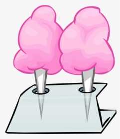 Transparent Cotton Candy Png - Pink Cotton Candy Penguin, Png Download, Transparent PNG