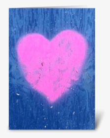Pink Graffiti Heart On Wall - Heart, HD Png Download, Transparent PNG