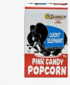 Transparent Pink Candy Png - Pink Elephant Popcorn, Png Download, Transparent PNG
