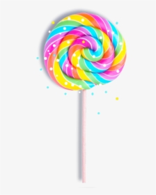 #pastel #candy #candys #cute #pink #tumblr #aesthetic - Rainbow Lollipop Transparent Background, HD Png Download, Transparent PNG