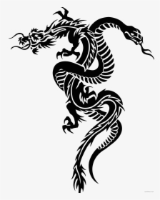 Snake Dragon Ouroboros Clip Art - Chinese Zodiac Snake Tattoo, HD Png Download, Transparent PNG