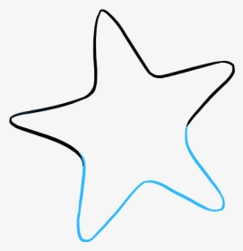 How To Draw Cute Starfish - Easy Starfish To Draw, HD Png Download, Transparent PNG