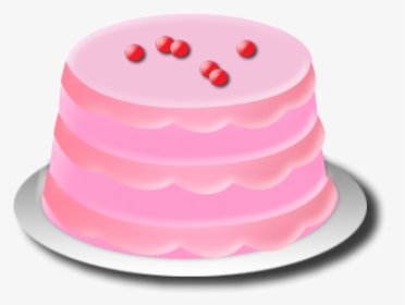 Cake, Pink, Birthday, Candy, Color, Delight - Torte, HD Png Download, Transparent PNG