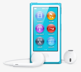 Ipod With Earbuds Clipart - Ipod Nano Transparent Background, HD Png Download, Transparent PNG