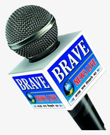 Brave News Live Tv Profile Logo 05 - News Mic Logo Png, Transparent Png, Transparent PNG