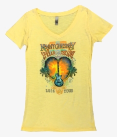 Kenny Chesney 2016 Ladies Banana Cream V Neck Tee - Active Shirt, HD Png Download, Transparent PNG