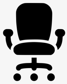 Office Chair - Office Chair Clipart Black And White, HD Png Download, Transparent PNG