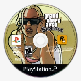 Grand Theft Auto San Andreas Ps2 Cd, HD Png Download, Transparent PNG