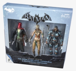 Transparent Deathstroke Png - Batman Arkham Origins 3 Pack Toys, Png Download, Transparent PNG