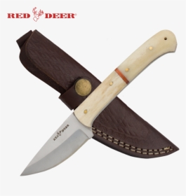 7 In Red Deer® Hunting Knife Real Bone Handle - Deer Hunting Knife, HD Png Download, Transparent PNG