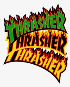 Transparent Flame Decal Png - Logo Thrasher Png Transparent, Png Download, Transparent PNG