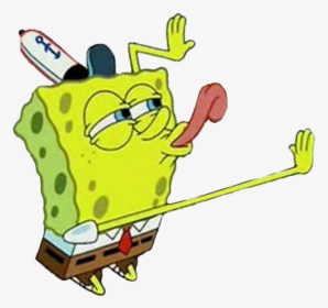 Spongebob Licking Meme Transparent , Transparent Cartoons - Spongebob Licking Meme Transparent, HD Png Download, Transparent PNG